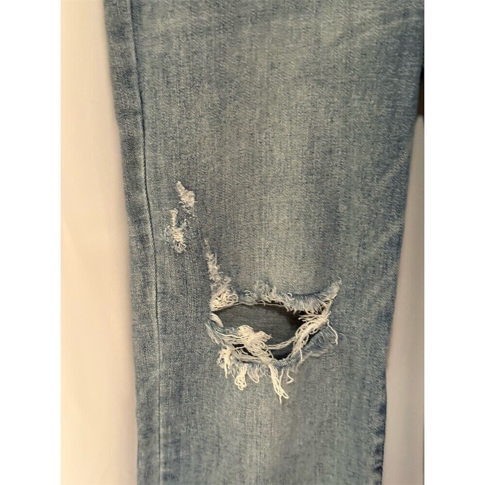 Judy Blue Jeans Womens Size M Blue High Rise Distressed Straight Crop - Picture 4 of 16